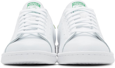 adidas Originals White & Green Stan Smith Sneakers outlook