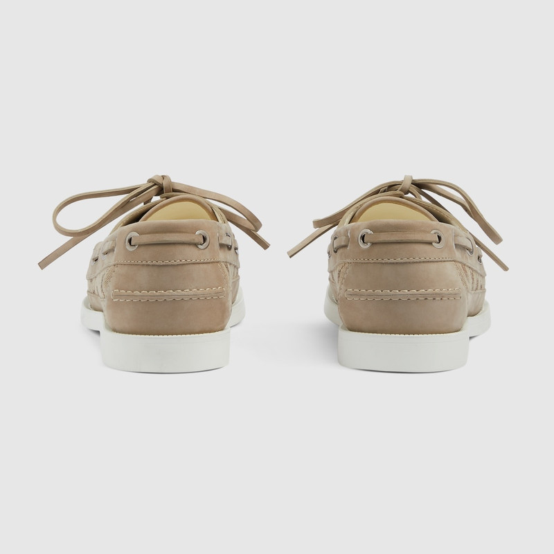 GUCCI Men's Original GG lace-up loafer outlook