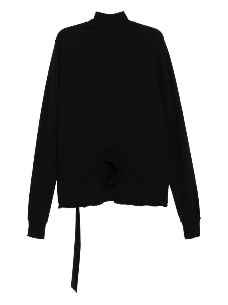 Rick Owens DRKSHDW double funnel-neck sweatshirt outlook