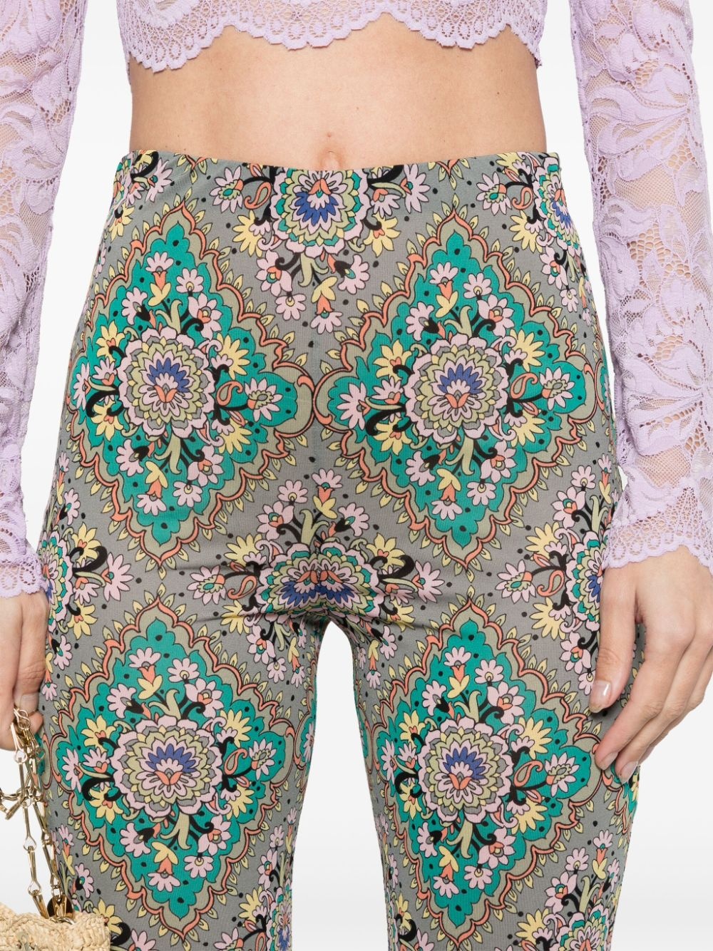 floral-print trousers - 5