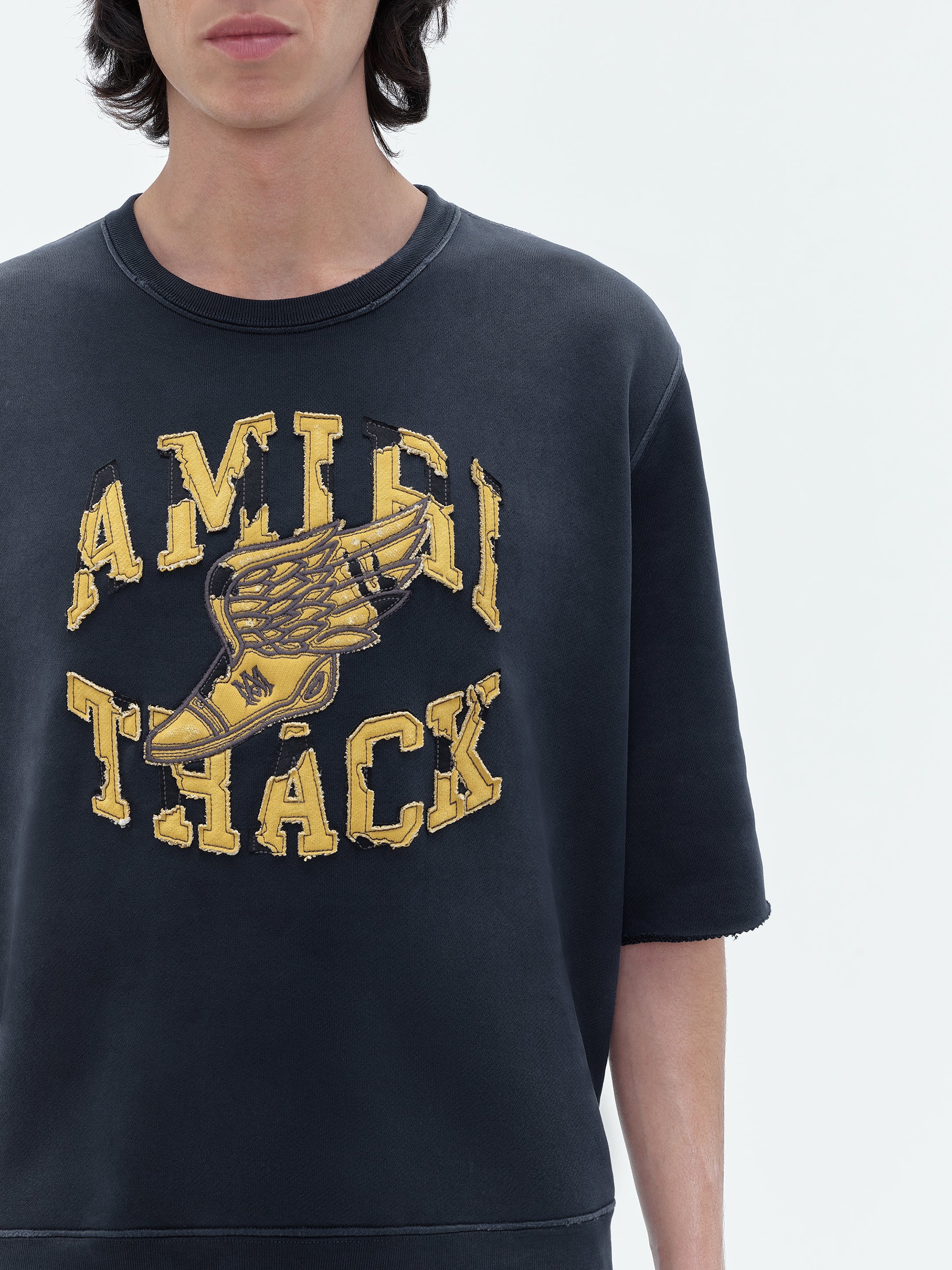 AMIRI TRACK CUT OFF CREWNECK - 6