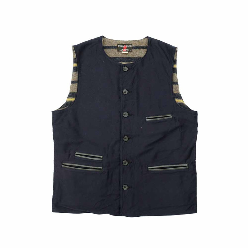 SUGAR CANE FICTION ROMANCE - 9.5oz. MOLESKIN VEST - SC15832 outlook
