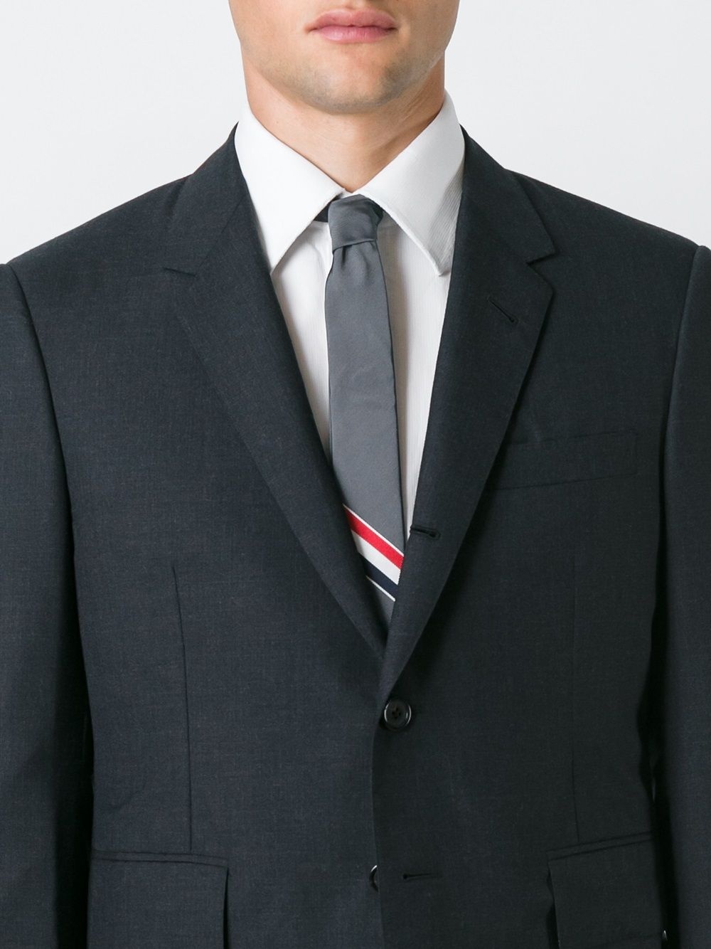 RWB stripe necktie - 2