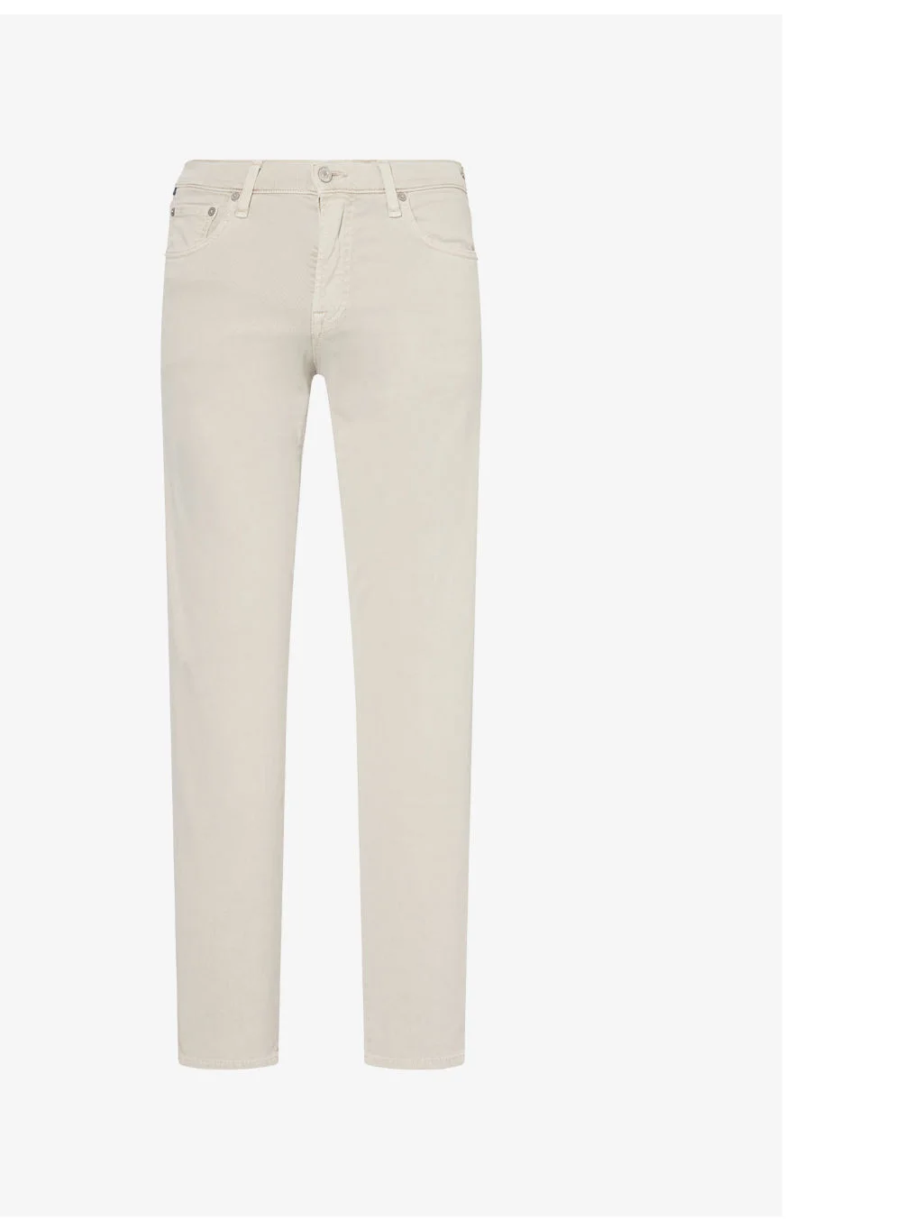 London slip-pocket straight-leg regular-fit cotton-blend trousers - 1