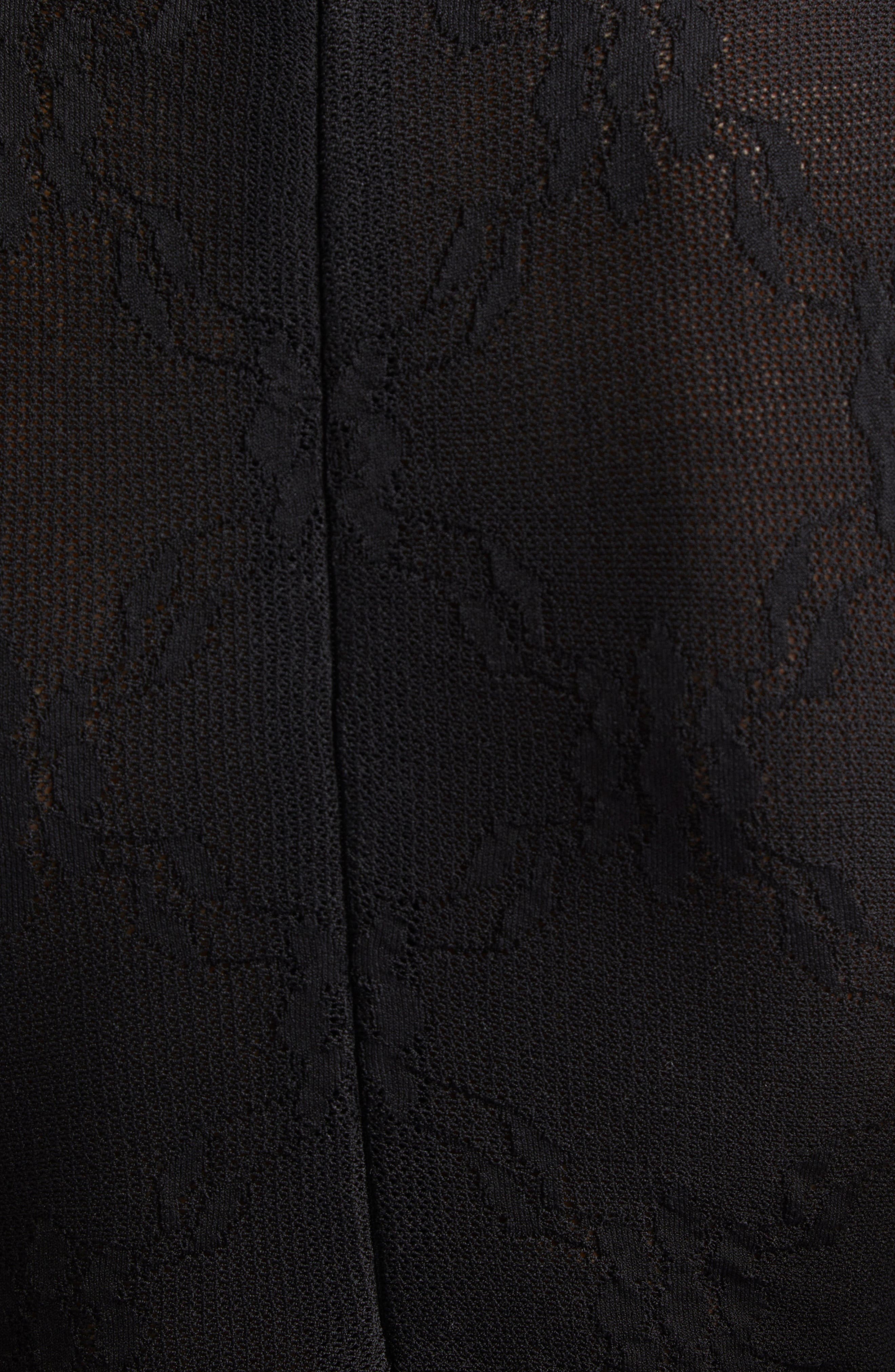 Victoria Beckham Funnel Neck Sleeveless Lace Bodysuit in Black at Nordstrom - 6