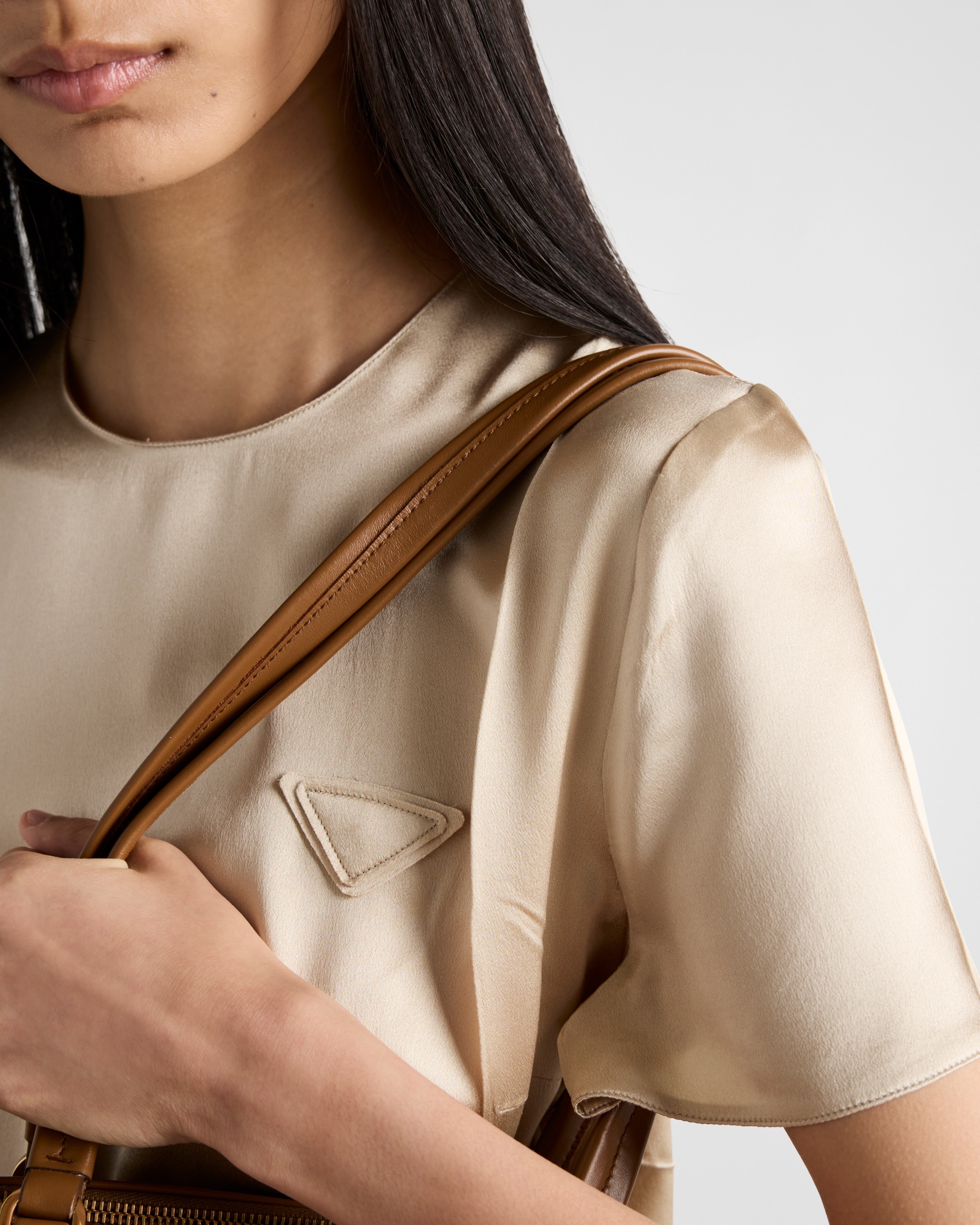 Satin crepe top - 3