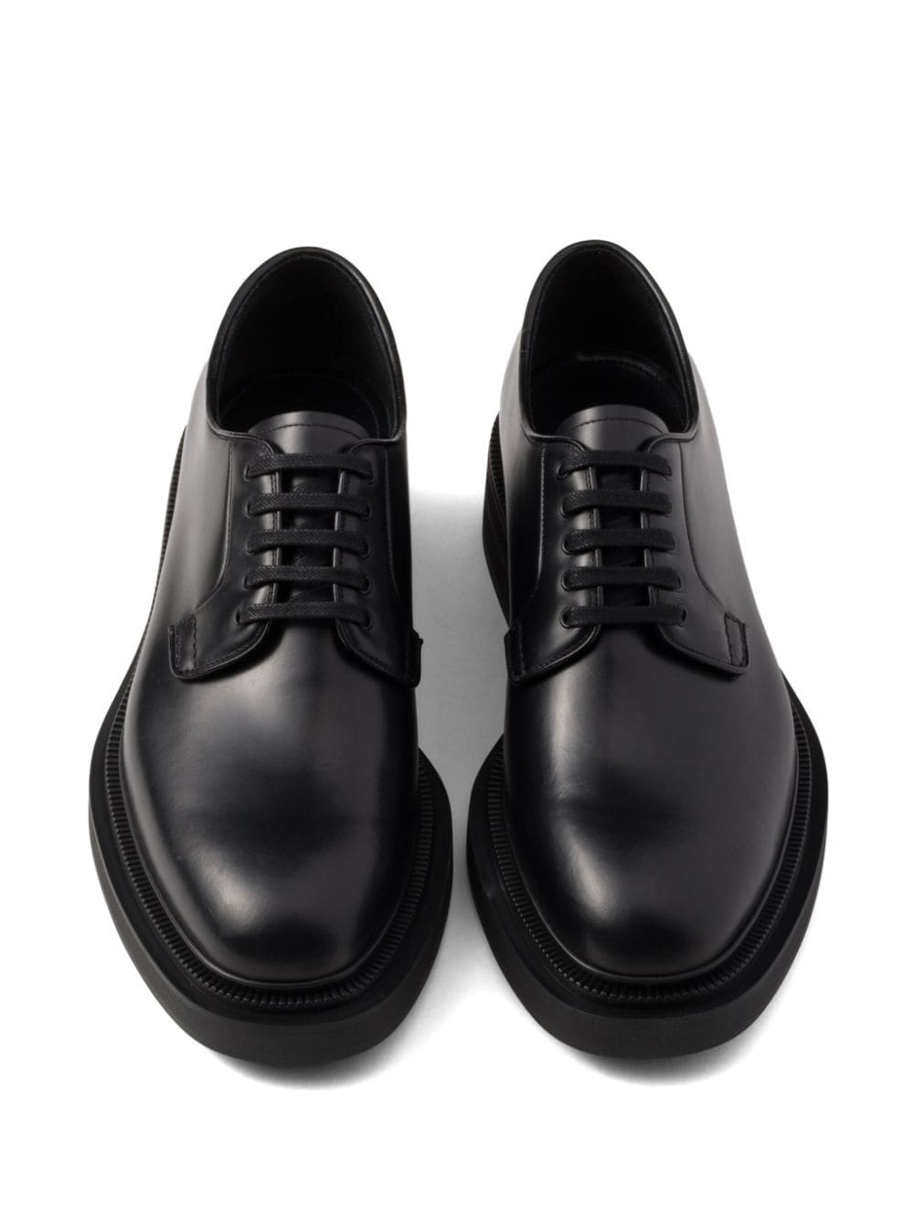 brushed leather shoes - 4