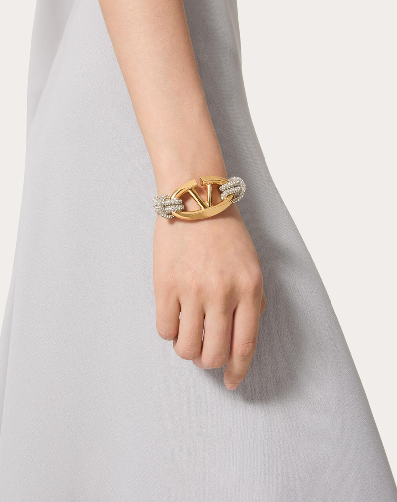 THE BOLD EDITION VLOGO ROPE, RHINESTONE AND METAL BRACELET 5