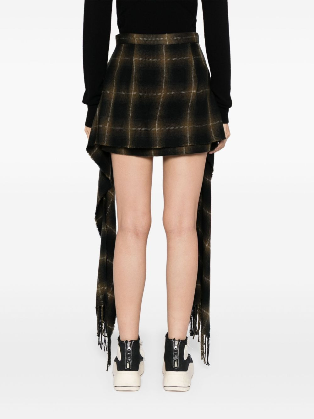 checked skirt - 4
