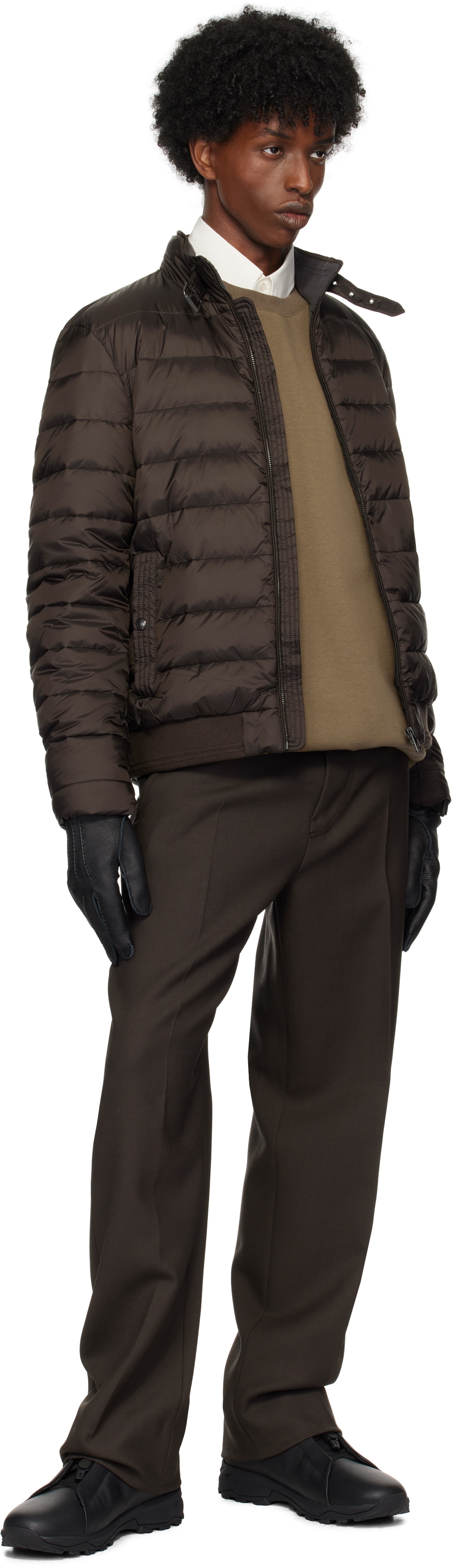 Black Deerskin Gloves - 6
