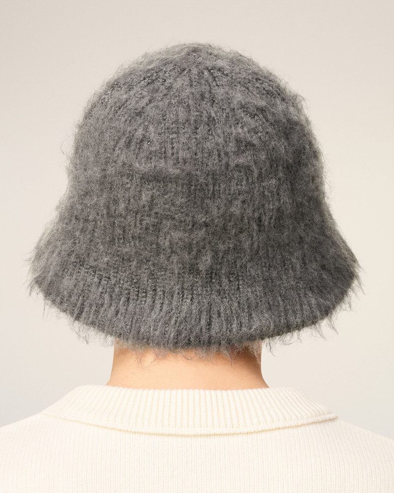 GREY MOHAIR AMI BUCKET HAT 6