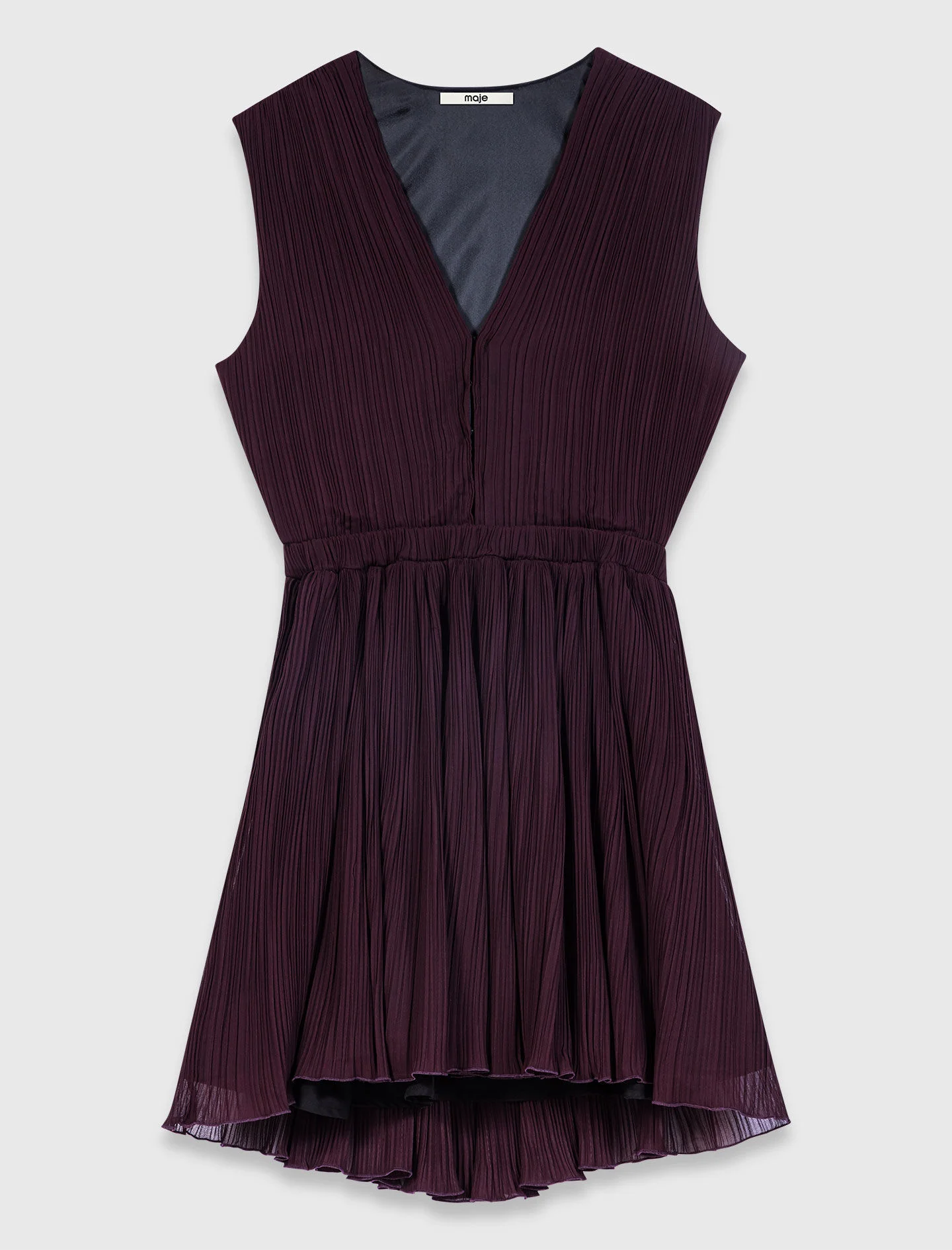 Short pleated skater dress - 1