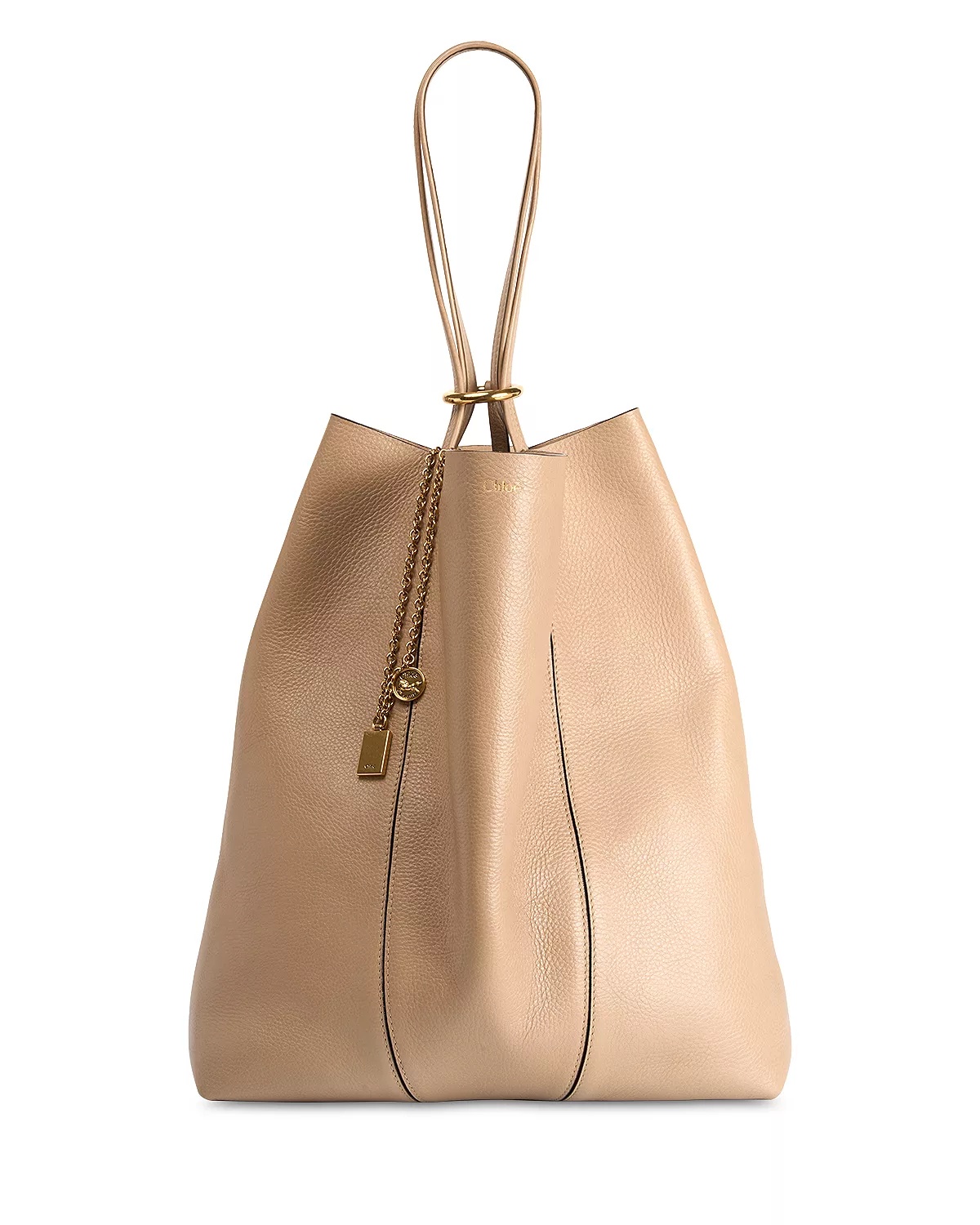 Leather Spin Large Tote - 7