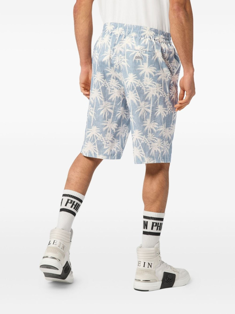 Kid Fit Chambray-print shorts 4