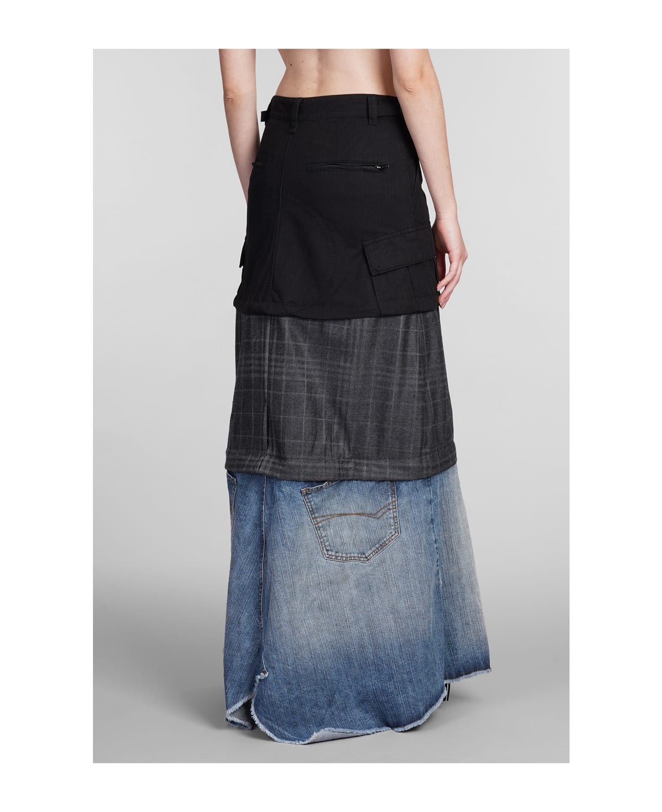 Skirt In Black Cotton - 3