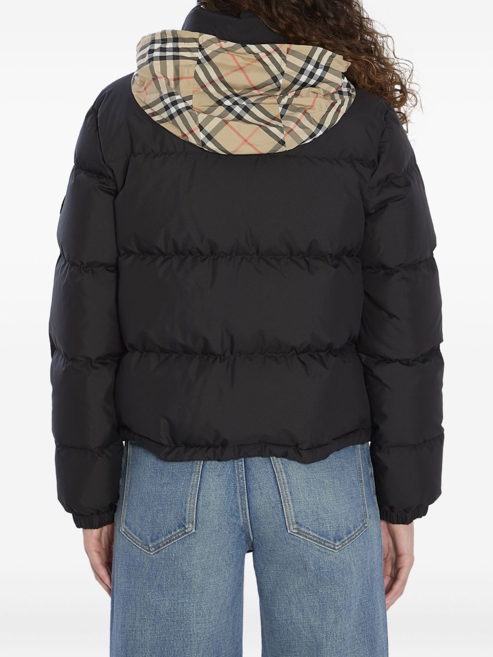 concealed-hood puffer jacket - 2