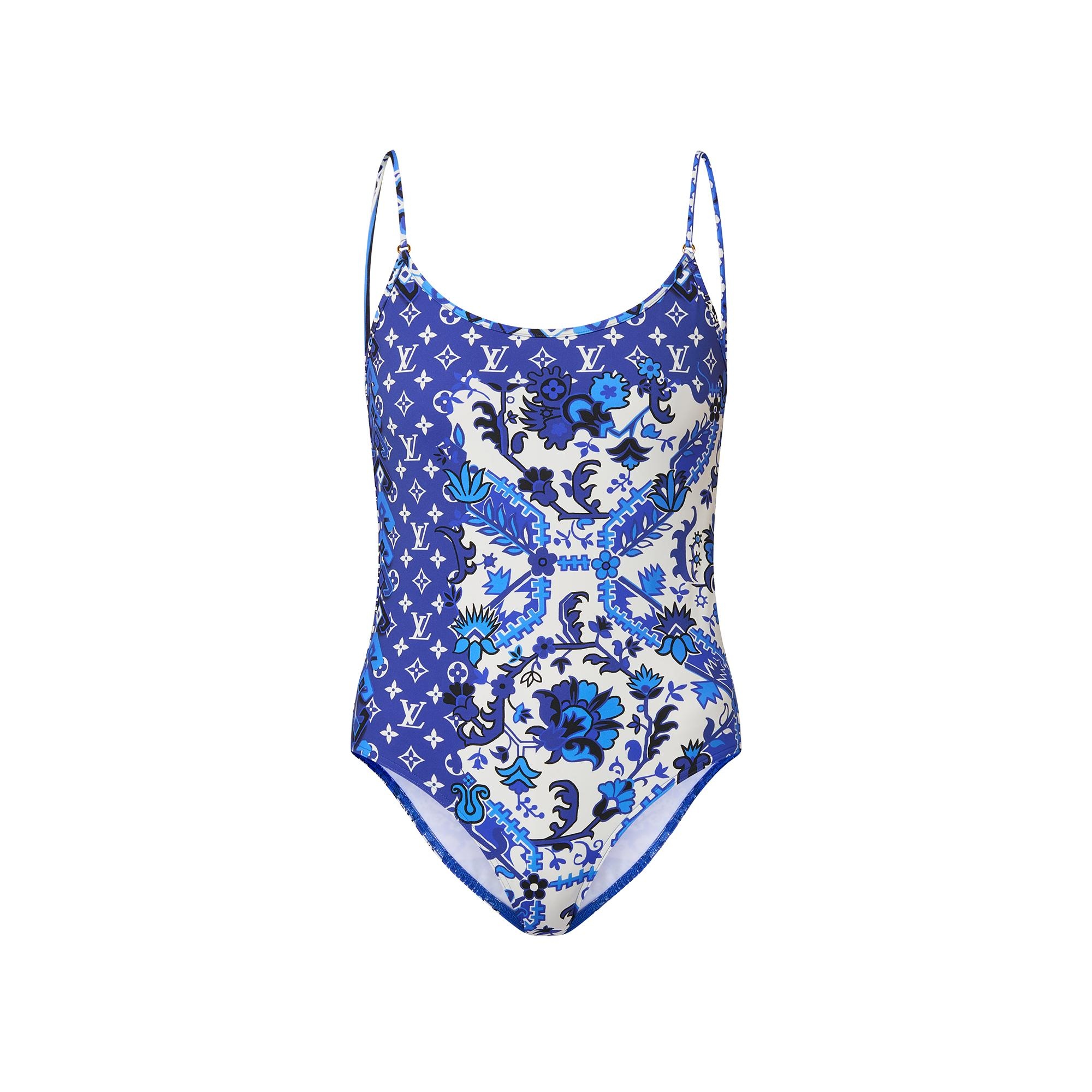 Bandana Print One-Piece Swimsuit - 1