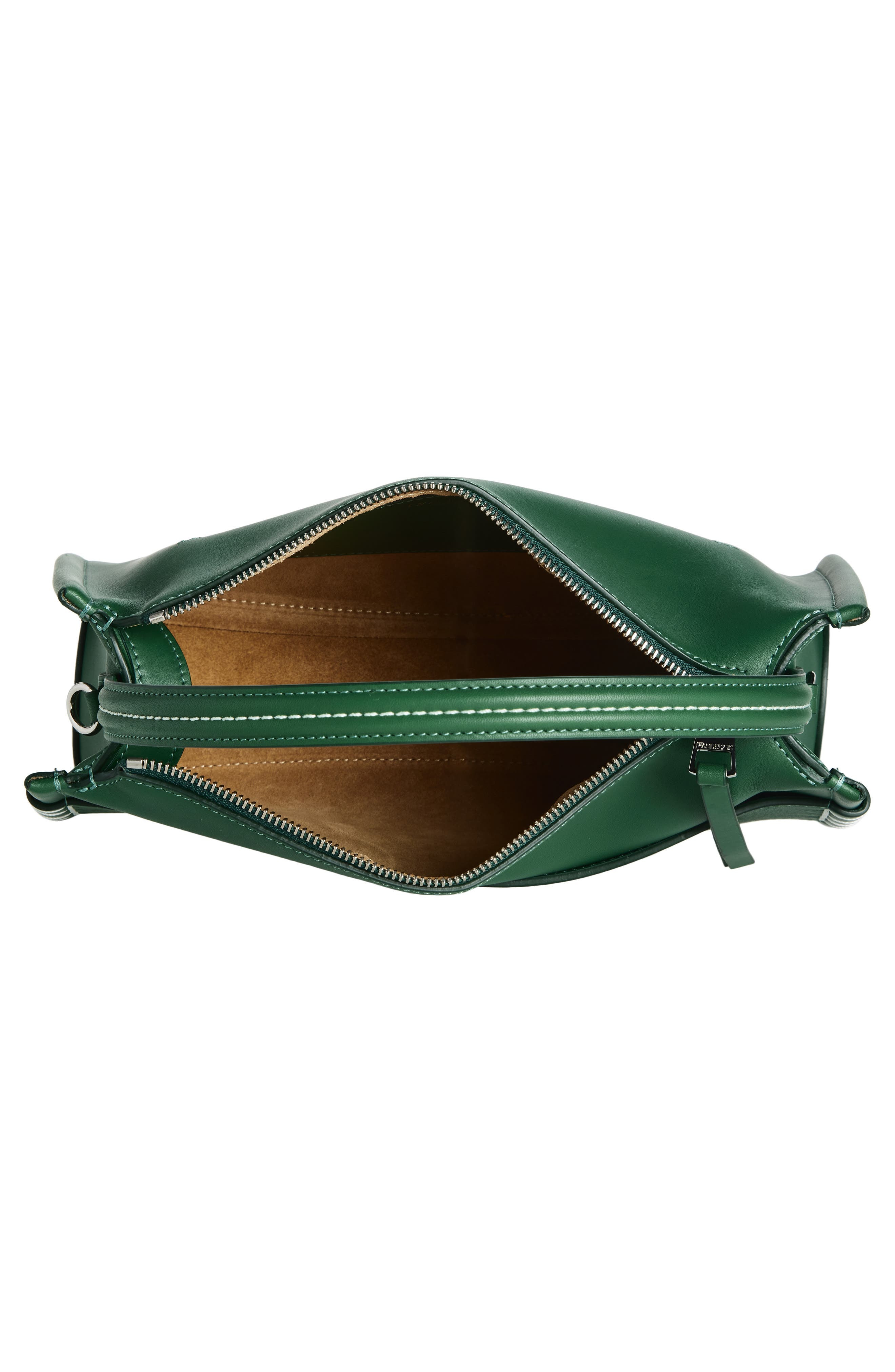 JW Anderson Loafer Leather Top Handle Bag in Pine 555 at Nordstrom - 4
