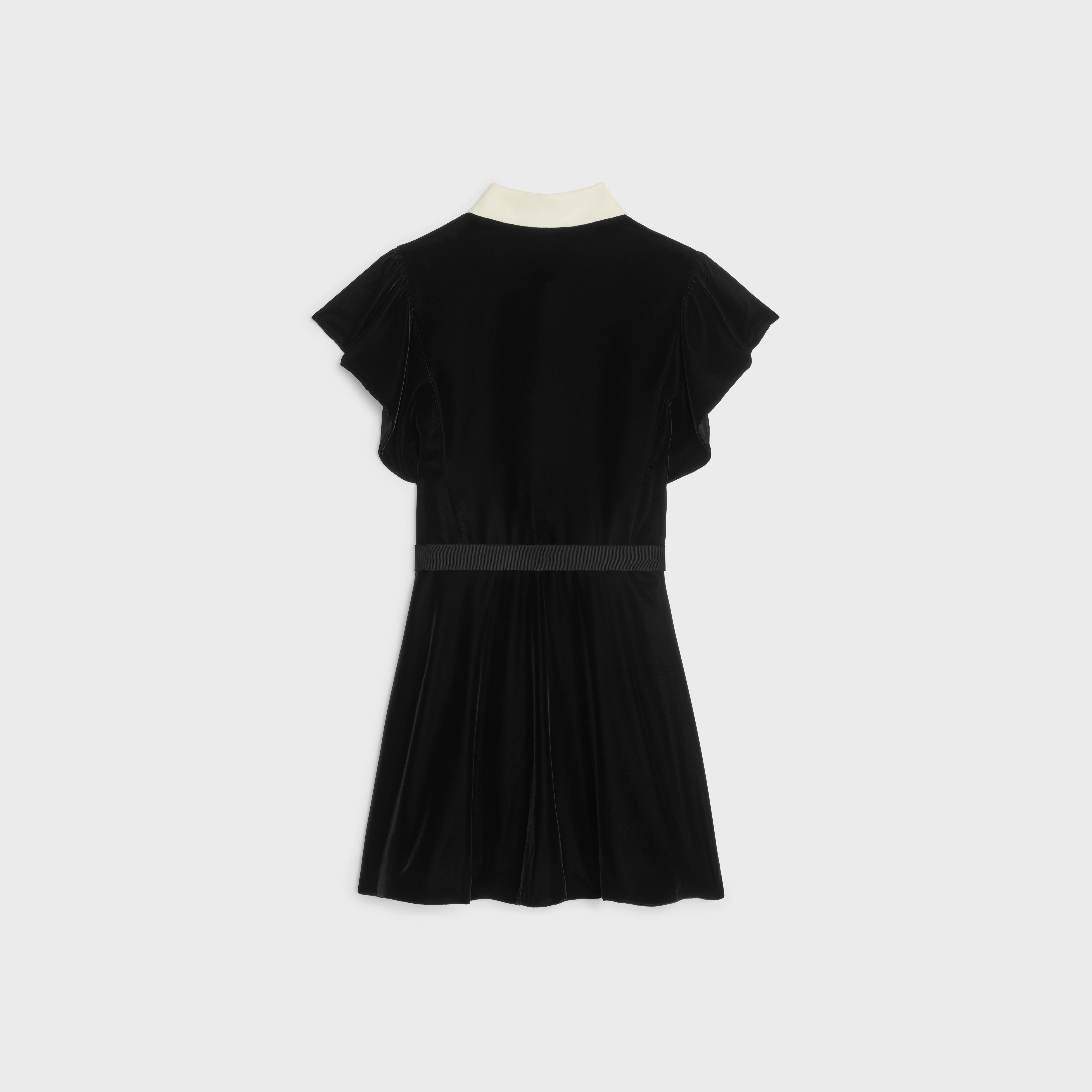 ワンピース CELINE MINI DRESS IN FLOWING VELVET CELINE mini dress in flowing velvet | celine | REVERSIBLE
