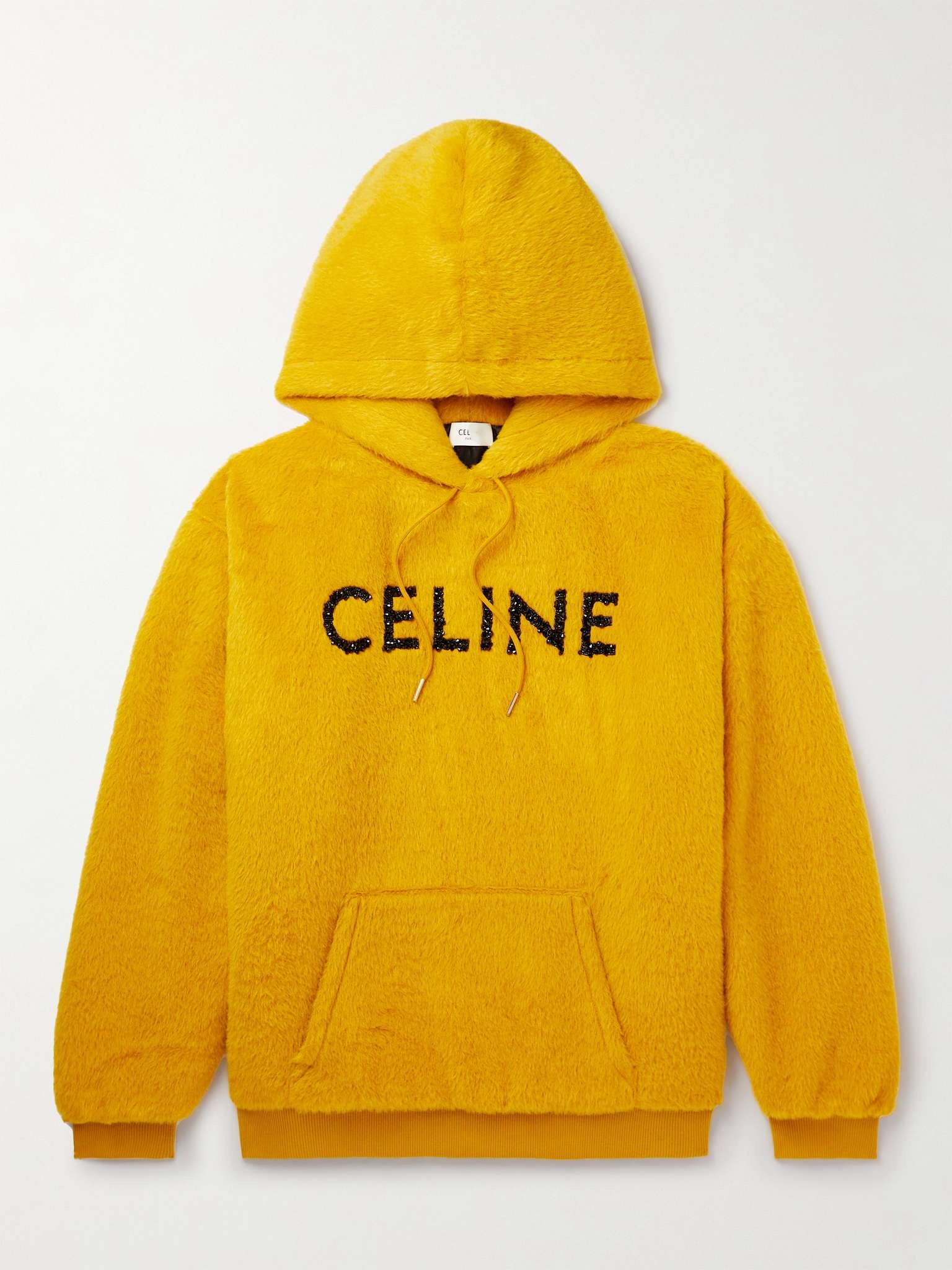 Glittered Logo-Appliquéd Alpaca and Wool-Blend Hoodie - 1
