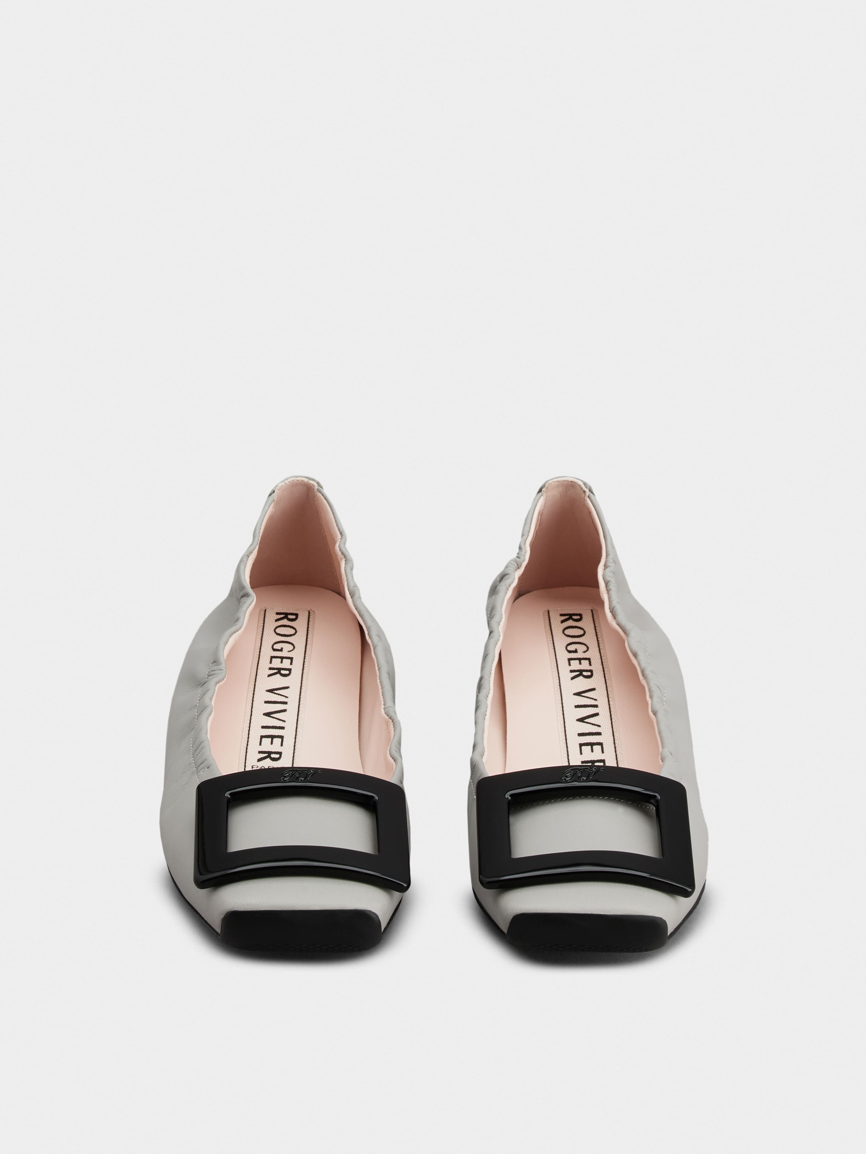 Viv' Pockette Lacquered Buckle Ballerinas in Nappa Leather - 7