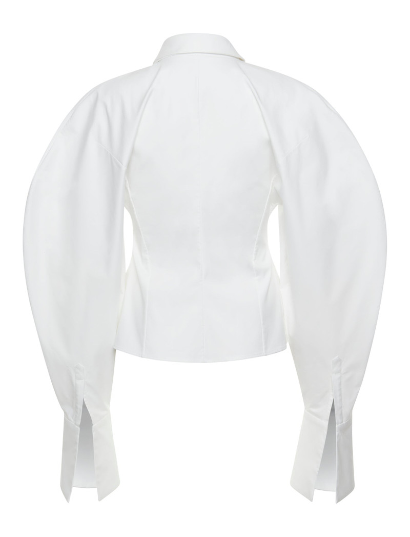 A.W.A.K.E. MODE PUFF SLEEVE SHIRT WHITE outlook