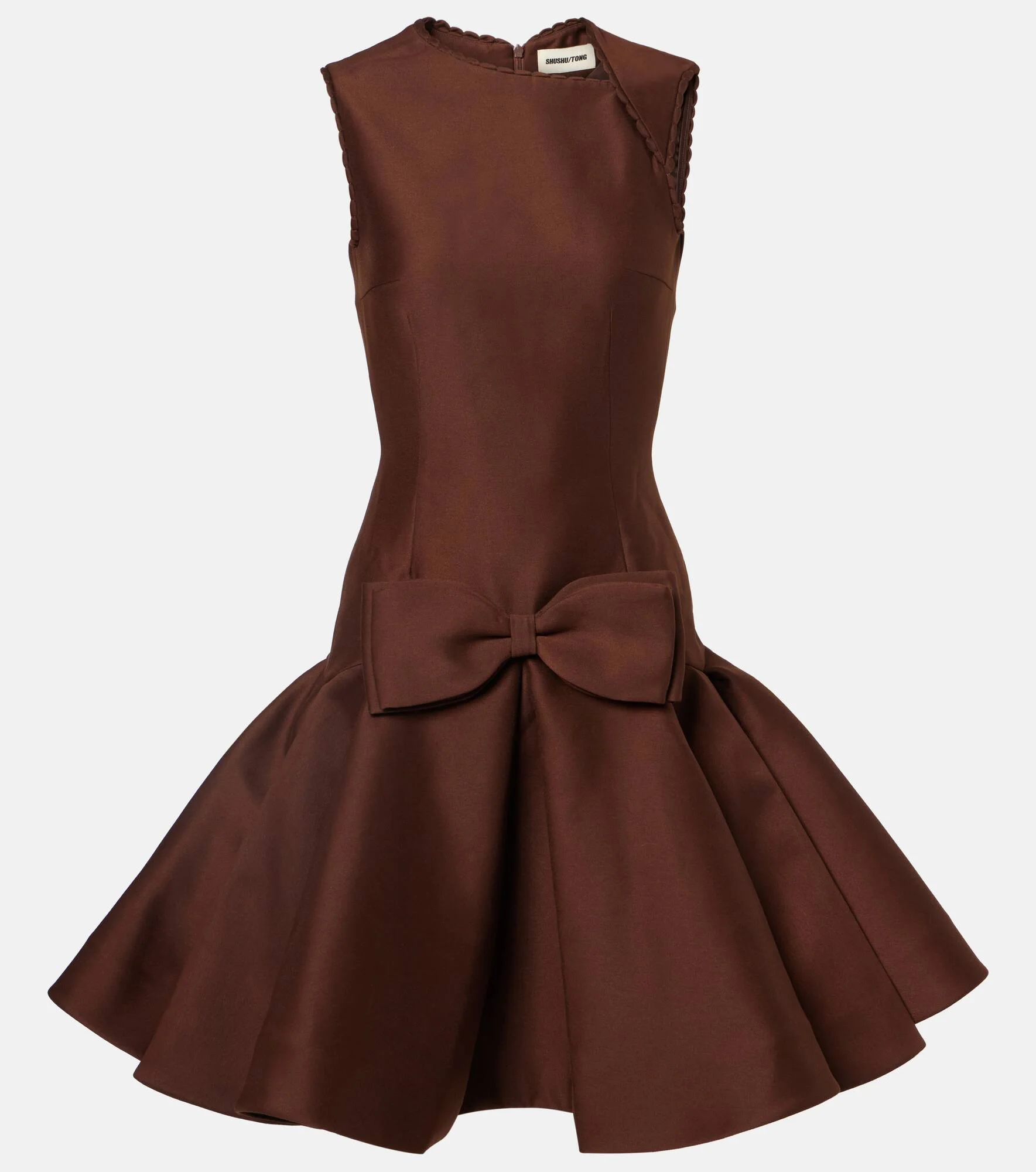 Bow-detail midi dress - 1