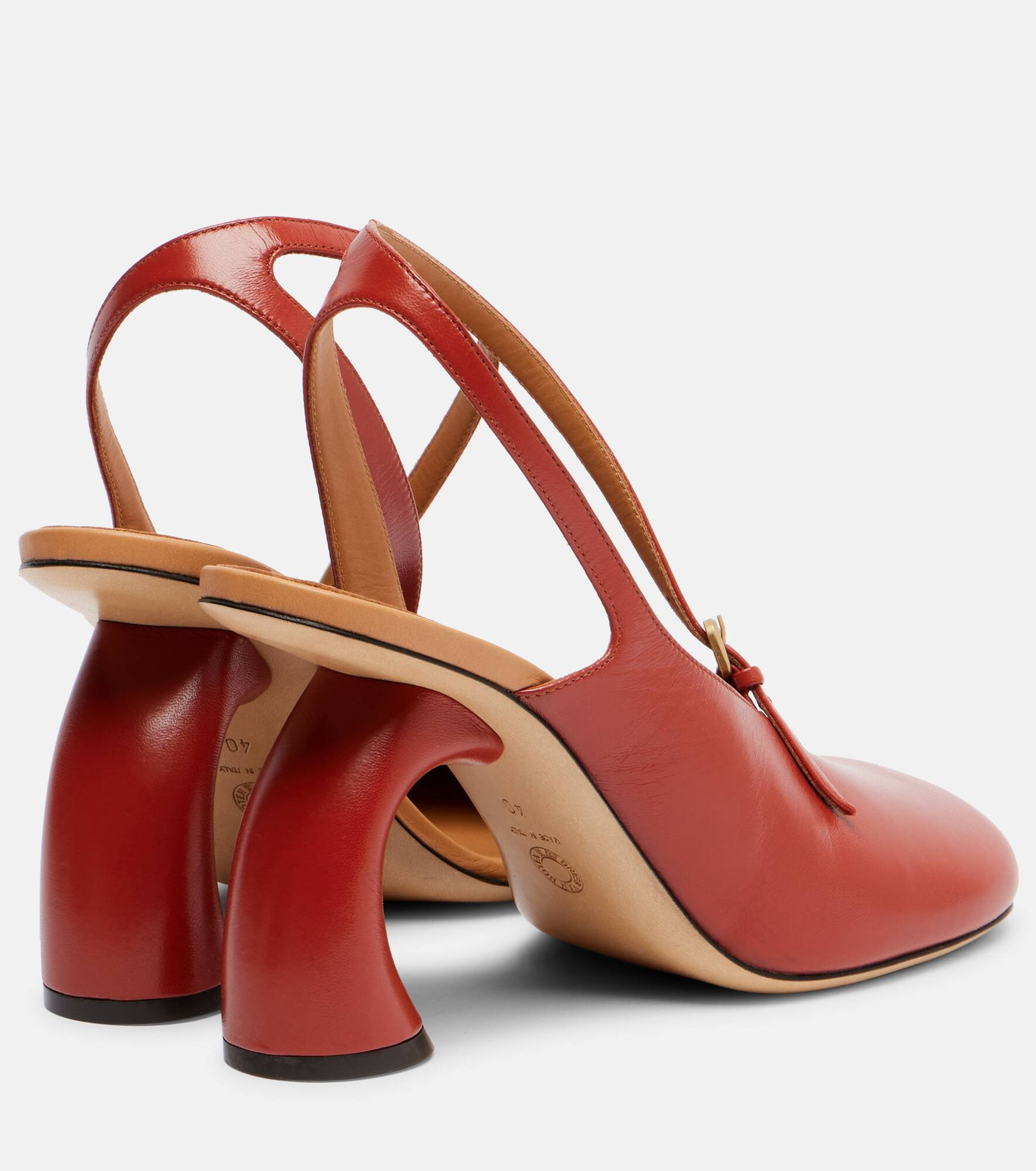 95 leather slingback pumps - 2