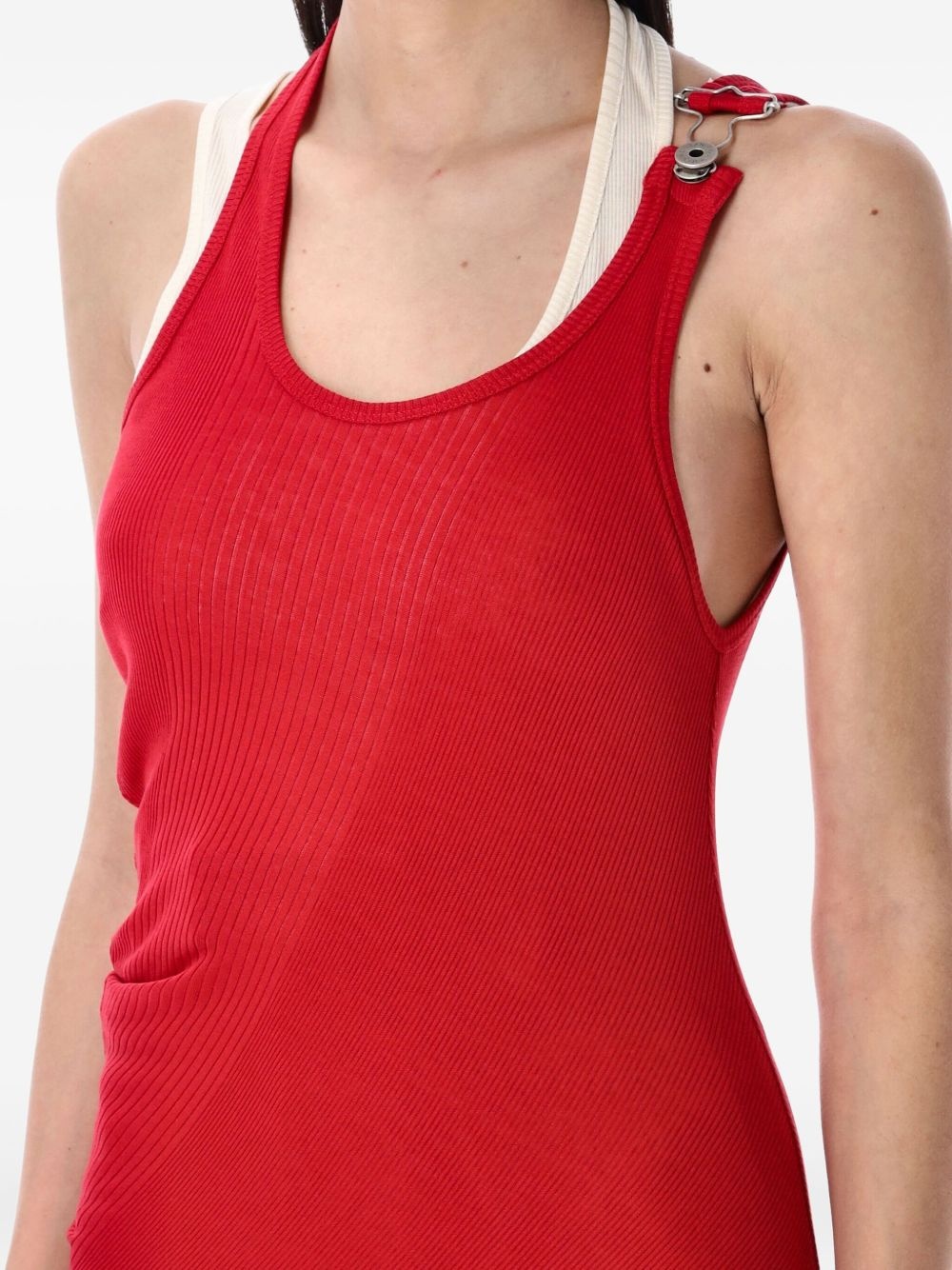 ribbed cotton tank top - 3