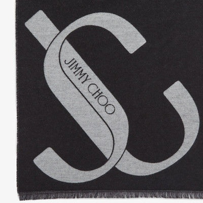 JIMMY CHOO Jordyn
Black Wool and Silk Scarf with Oversized JC Monogram outlook