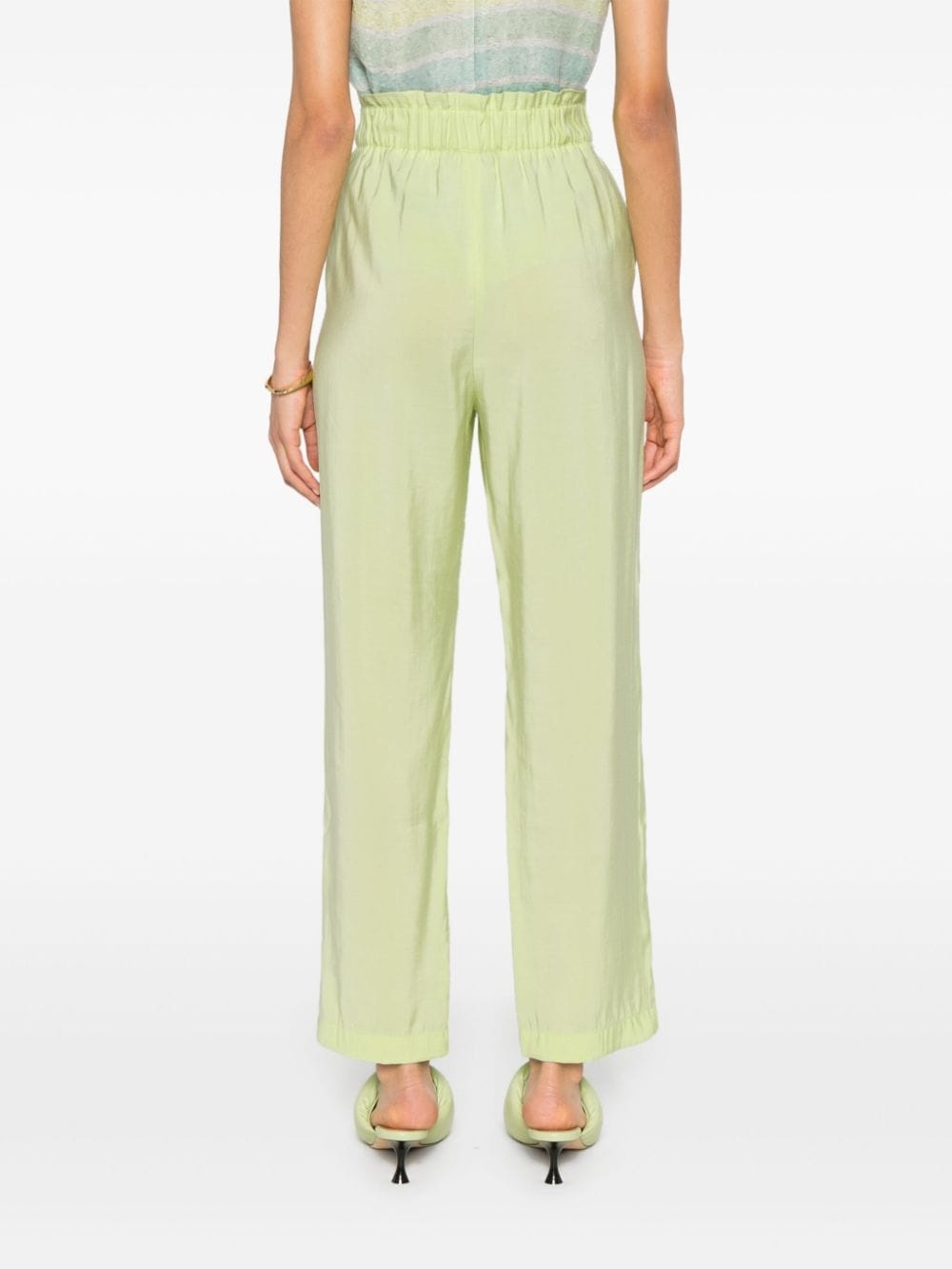 high-waist tapered trousers - 4