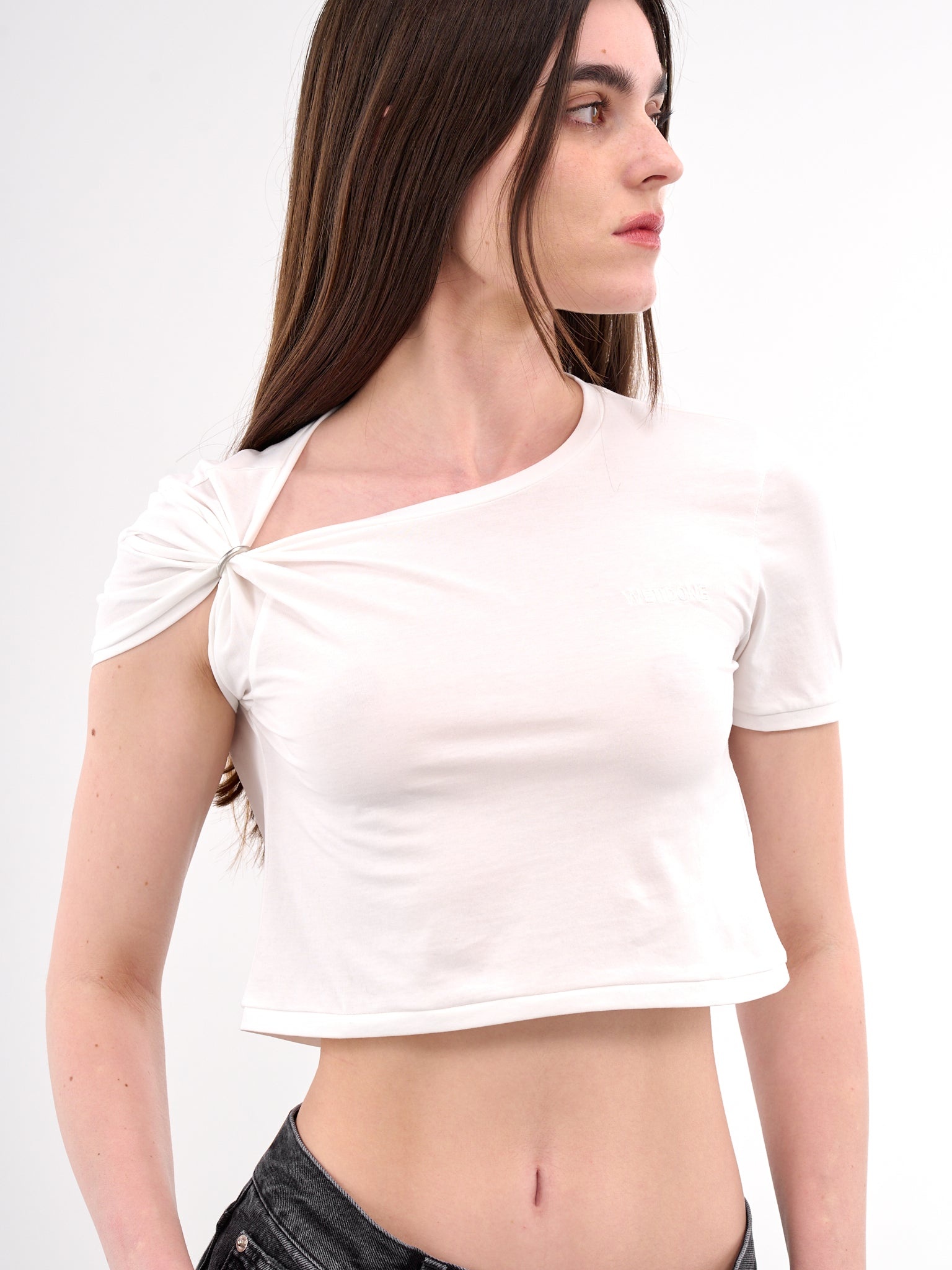 Gathered Crop Tee - 5