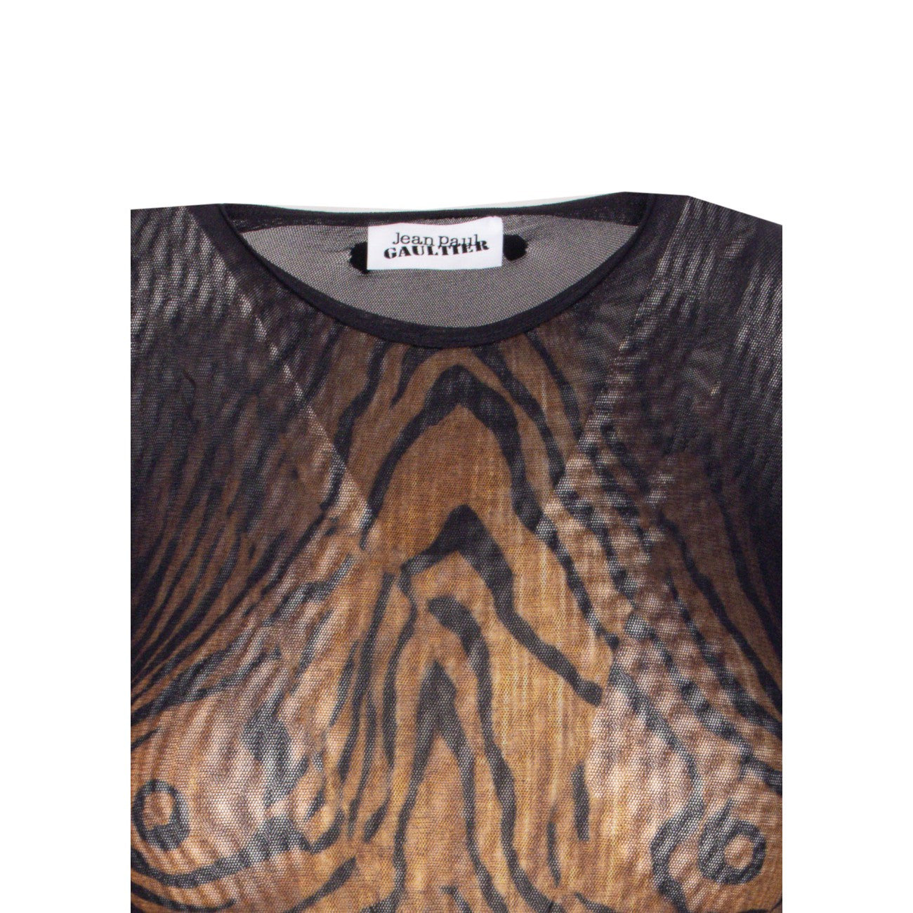 Jean Paul Gaultier Women The Wood Print Longsleeves Body Top - 3