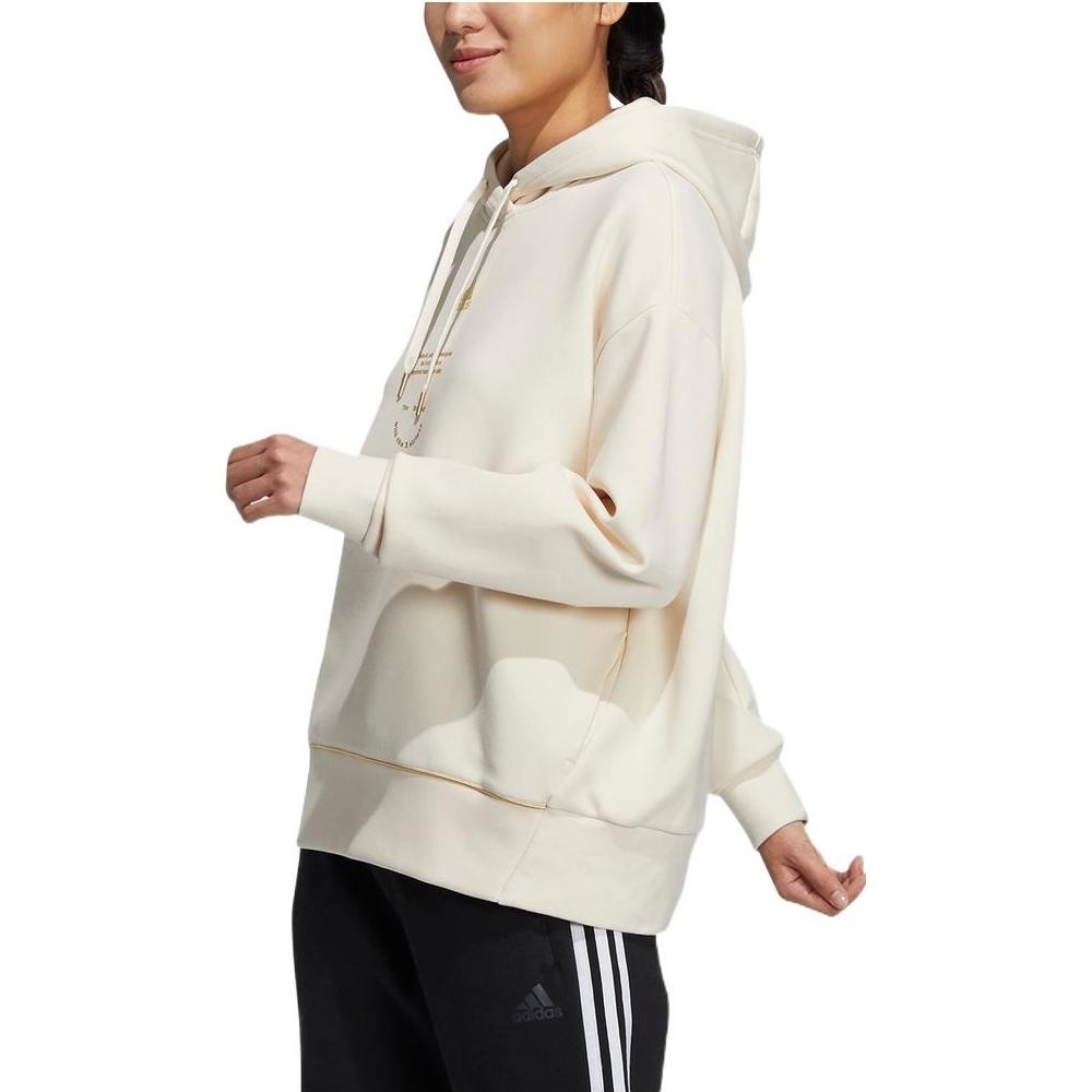 (WMNS) adidas Adi Logo Hoodie 'White' HG1823 - 2