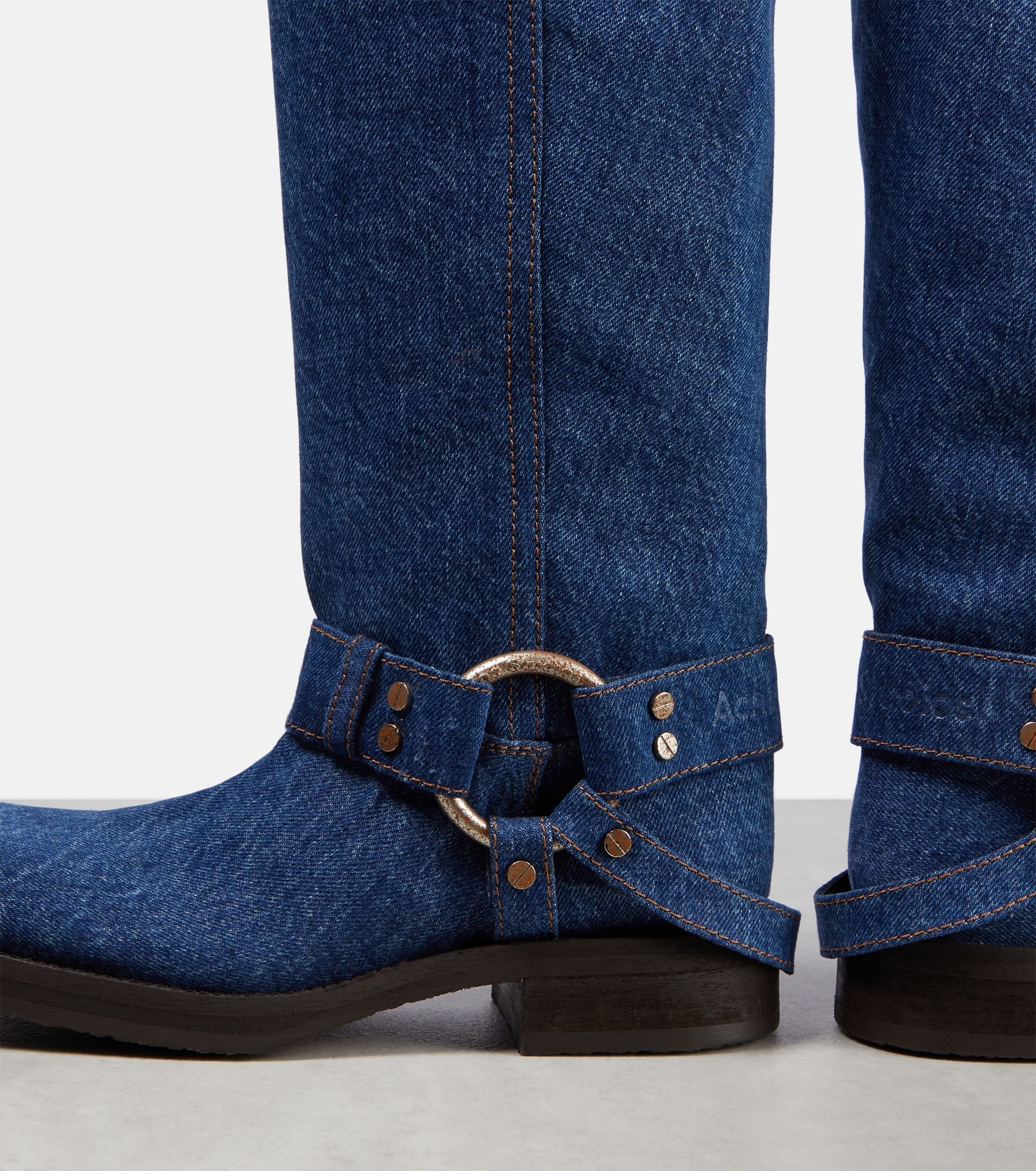 Balius denim knee-high boots - 6