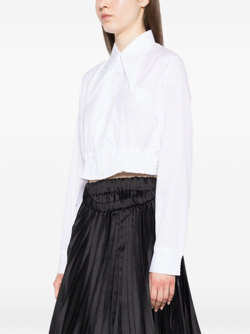 oversize collar elastic shirt 3