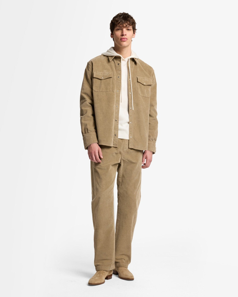 Corduroy Overshirt In Silver Mink 4