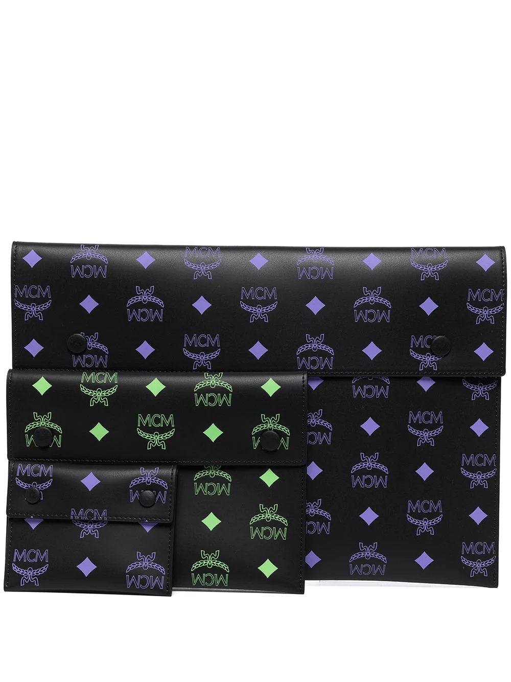 monogram logo pouch - 1