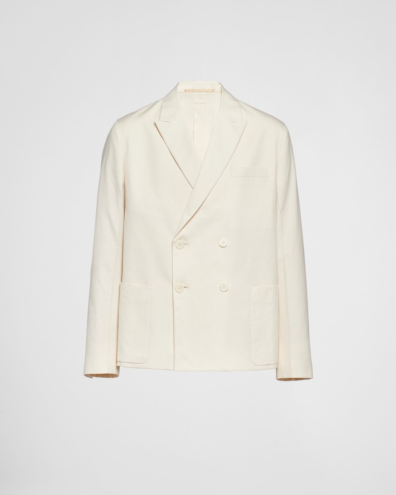Double-breasted cotton jacket - 1