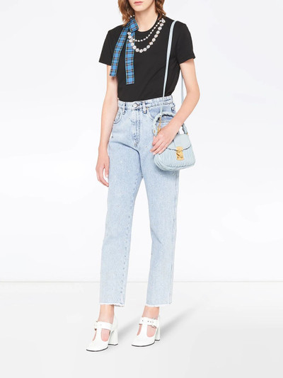 Miu Miu necklace chain jersey T-shirt outlook