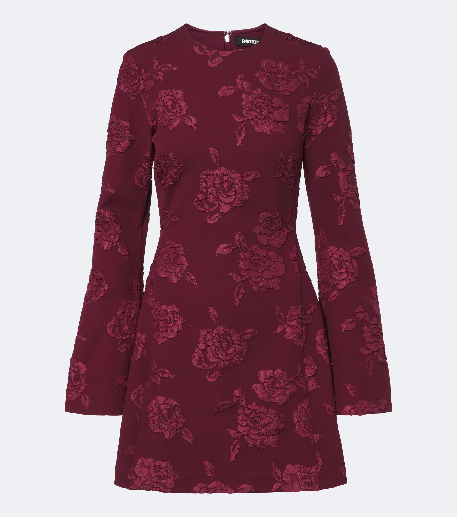 Floral jacquard minidress - 1