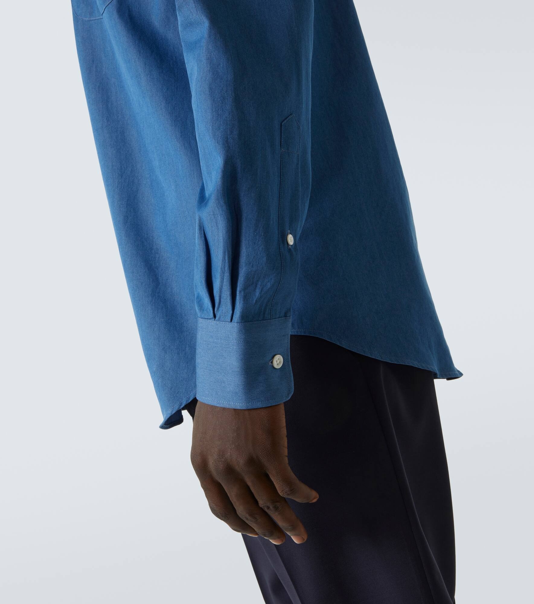Cotton chambray shirt - 6