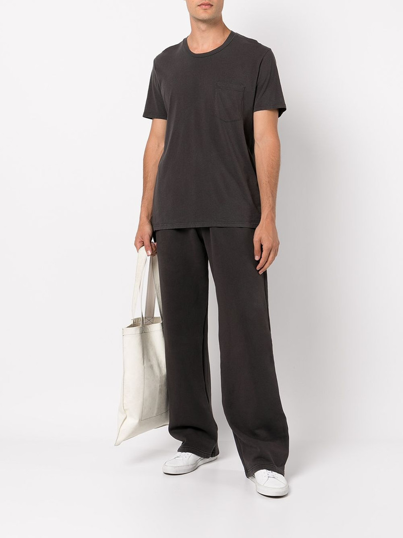 LES TIEN Puddle wide-leg cotton track pants outlook
