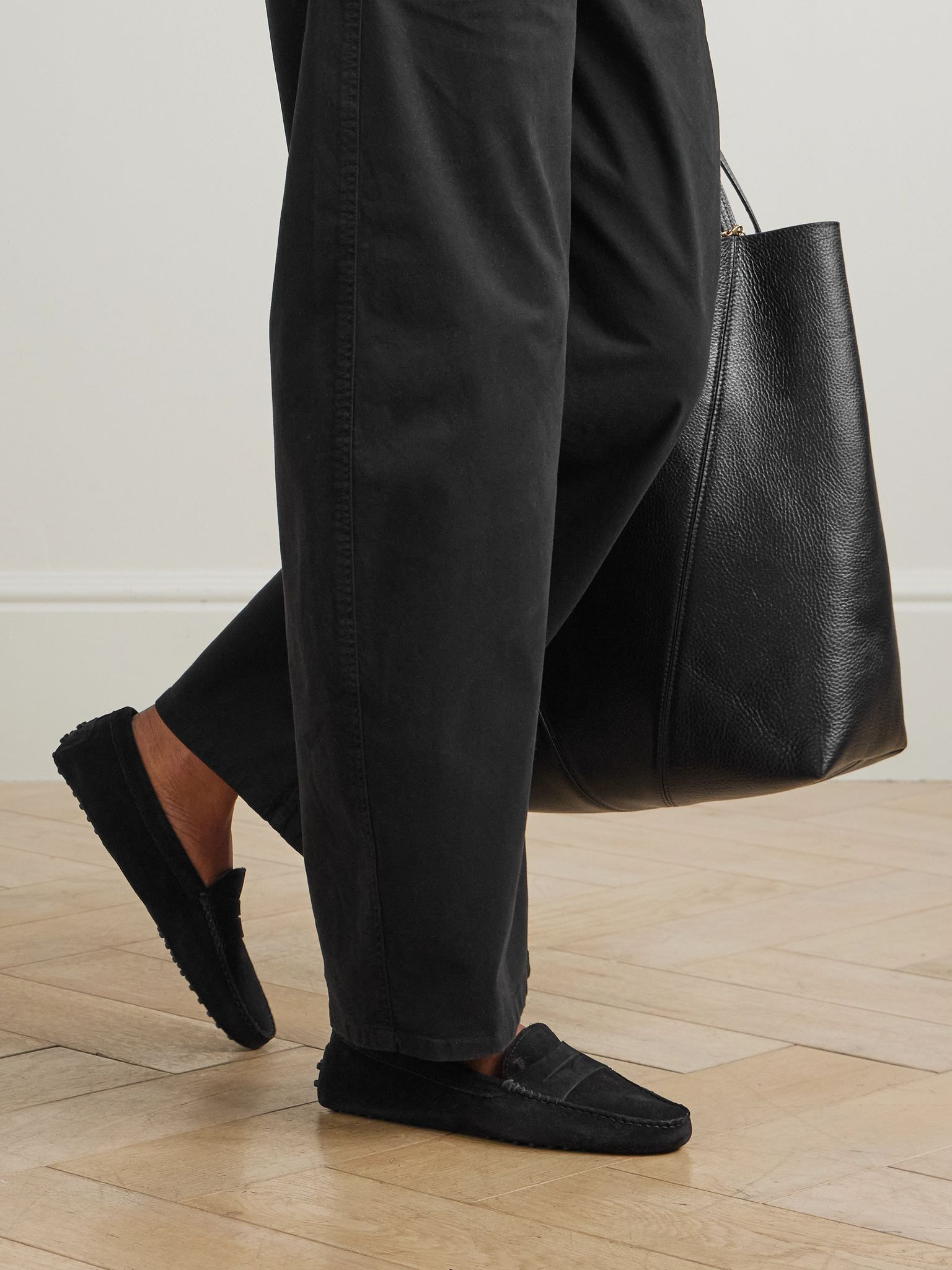 Gommino suede loafers Black - 2