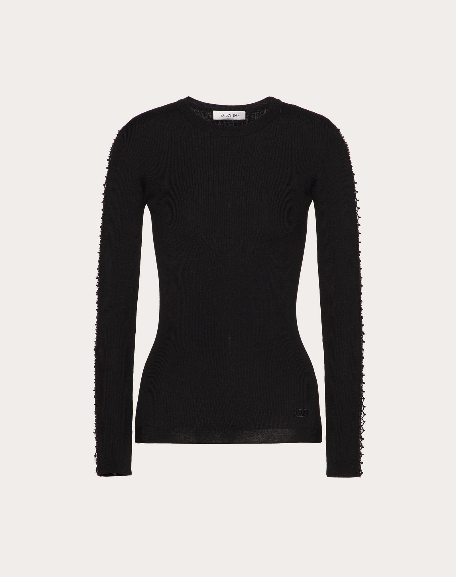 Embroidered Wool Sweater - 1