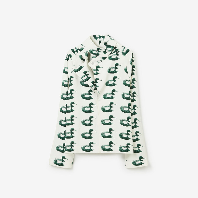 Duck Print Viscose Blouse 1