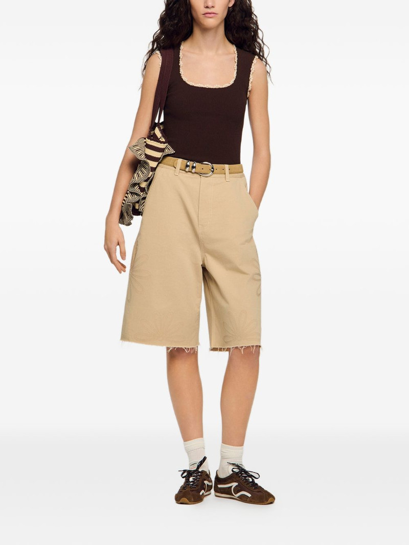 Sandro lace-trim top outlook