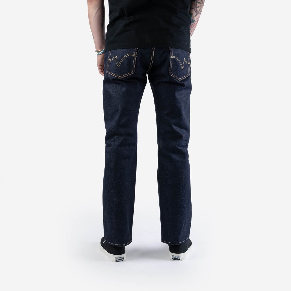 IH-666S-UHR 21/23oz Ultra Heavy Raw Selvedge Denim Slim Straight Cut Jeans - Indigo - 3