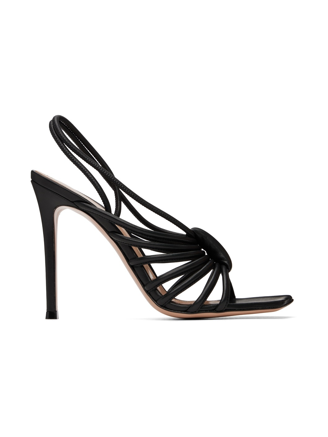 Black Hellen Heeled Sandals - 1