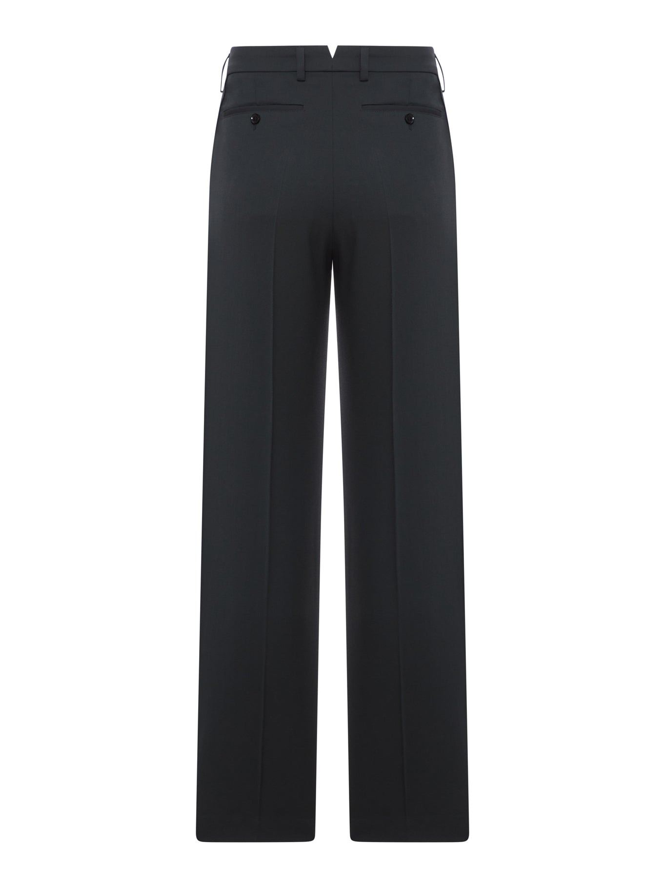 TAILORED TROUSERS IN WOOL TRICOTINE - 2